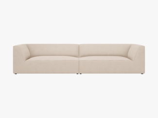 Micadoni Sofa Ruby 4-Sitzer Strukturierter Stoff Ottawa Beige