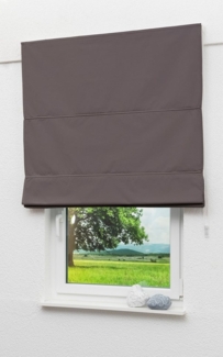 LYSEL® Raffrollo abdunkelnd Braungrau, HxB 180x90 cm