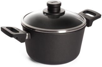 WOLL Gusstopf NB-NTI-120-L Nowo Titanium Induction Ø 20 cm langlebige Titaniumversiegelung Guss‑Aluminium Induktionsboden Abnehmbarer Griff Alle Herdarten bis 250 °C Spülmaschinenfest