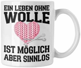 Trendation Tasse Trendation - Häkeln Zubehör Tasse Geschenk Stricken Geschenke Häkel Om