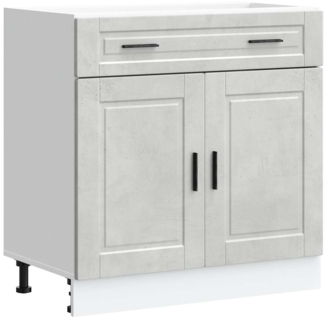 vidaXL Küchenunterschrank Porto Betongrau Holzwerkstoff 853981