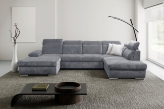 WERK2 Wohnlandschaft Cordoba inkl. Bett, Bettkasten & Kopfteilfunktion, Breite 359 cm