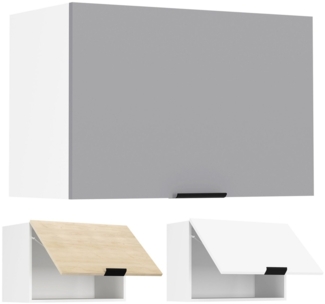 VCM Küchenmöbel Hängeschrank Fasola 919327 Weiß / Anthrazit H. 40 x B. 60 x T. 31 cm