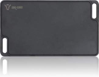 BBQ-Toro Grillplatte Gusseisen mit Griffen, 40 x 23 cm, BBQ Plancha pre-seasoned