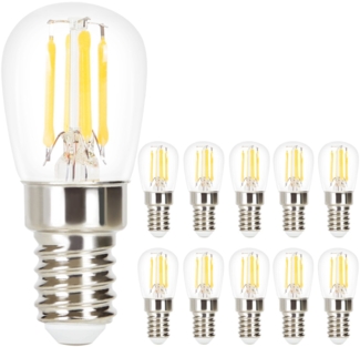ZMH 10er-Pack E14 ST25 LED-Lampen, 2700 K Warmweiß, 4 W, Ersatzbirnen für 40 W Vintage-Lampe, Retro-Nostalgie-Glühbirnen mit Glasfaden