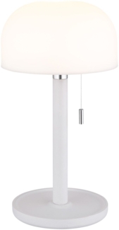 Tischlampe kabellos mit Akku Touch Dimmer Tischleuchte Dimmbar Weiß 21016W