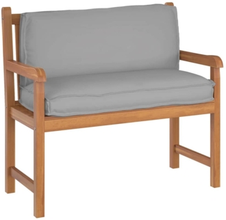 vidaXL Palettenkissen für Rückenlehne mit Kissen Grau 120 x 40 x 12 cm 42001539