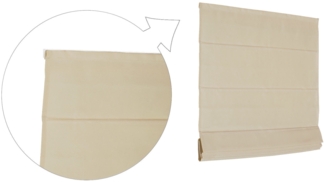 Basic Raffrollo Faltrollo 50x175 cm Beige Raffgardine