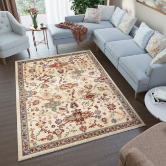 Tapiso Teppich RIVIOLI, rechteckig, Höhe: 9 mm, Wohnzimmer, Schlafzimmer, Kurzflor, Fransen