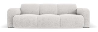 Micadoni Boucle Sofa Molino 3-Sitzer Chenille Hellgrau