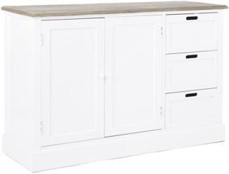 Sideboard Dorotea aus Paulowniaholz, 123 cm