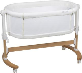 BABYGO 'AMILA' Beistellbett, Creme, höhenverstellbar, mit Schaukelfunktion