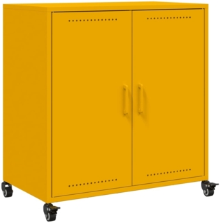 vidaXL Sideboard Senfgelb 68x39x72 cm Stahl 846659
