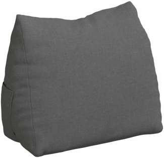 vidaXL Rückenkissen Dunkelgrau 45 x 20 x 35 cm Stoff 42015003