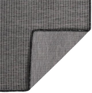 vidaXL Outdoor-Teppich Flachgewebe 80x250 cm Grau 340772