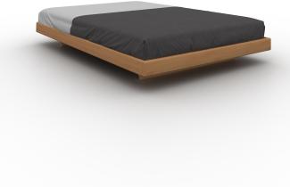 Marior HOME 'CARRE' Doppelbett, 180x200, Buchenholz, Karamell