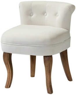 HULALA HOME Polsterhocker Schminkhocker Sitzhocker Kosmetikhocker, mit Massivholzbeine