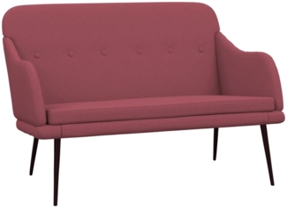 vidaXL Sitzbank Weinrot 110x76x80 cm Stoff 351486