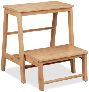 Klappbarer Tritthocker aus Bambus 10046351