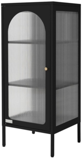 ML-DESIGN Vitrine Buffet Küchenschrank Vitrinenschrank für Geschirr Stauraumvitrine Wohnzimmer Vitrine Standschrank Metall Aktenschrank Bücherschrank