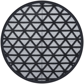 vidaXL Outdoor-Teppich ARAKIL Schwarz Ø200 cm PP 368464