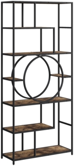 Vicco Raumteiler Schwarz/Antikholz 80x180 cm, Fyrk