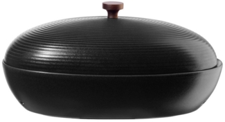 A&A Serviertopf kitchen'art Brottopf schwarz 32x18x16,5cm, Steingut