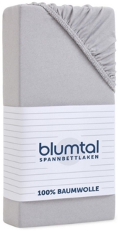 Blumtal Spannbettlaken Blumtal Basics 100% Baumwolle, Baumwolle, Gummizug: Rundum, (1 Stück), Jersey Bettlaken - atmungsaktiv, strapazierfähig und faltenfrei