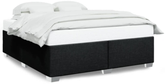 vidaXL Bettgestell ohne Matratze Schwarz 180x200 cm Stoff 3284494
