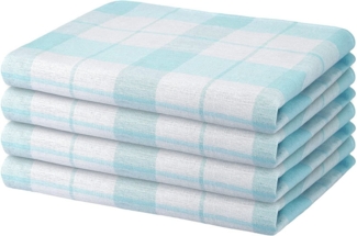 Hometex Premium Textiles Geschirrtuch 4er Set Geschirrtücher Grubentücher, Aus 100% Baumwolle, 50 x 70 cm, Extra saugfähig und schnell trocknend