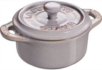 Staub Staub Mini-Cocotte rund 200 ml antikgrau 405119980