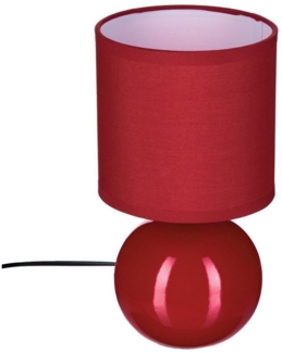 ATMOSPHERA Lampe Keramik grau H25, hellgrau, D. 13 x H. 25 cm - Atmosphera