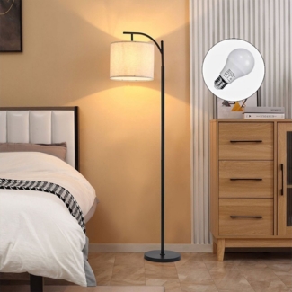 Daskoo LED Stehlampe 175cm Stehlampe Wohnzimmer Stehleuchte E27 12W Leuchtmittel inklusive, LED wechselbar, Warmweiß