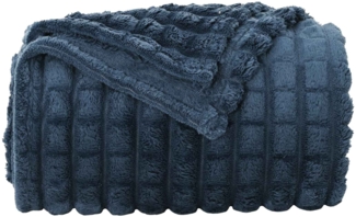 vidaXL Überwurfdecke Marineblau 270x240 cm Fleece 42016928