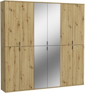 Garderobenschrank Set Projekt X IV - Artisan Eiche / Spiegelglas