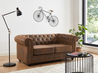 2-Sitzer-Sofa CHESTERFIELD - Microfaser - Vintage-Look