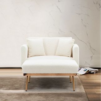 STILVORA Sofa mit bettfunktion,Relaxsessel mit liegefunktion,verstellbare Klappsofa, Verstellbarer Ruhesessel mit 3 Positionen, Komfortable Polsterung, Armlehnen und Kissen