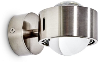hofstein Wandleuchte »Osacca« Wandlampe aus Metall in Nickel, ohne Leuchtmittel, indirektes Raumlicht scheint durch zwei Licht-Schlitze