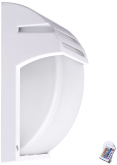 Design RGB LED Wandleuchte aus Alu und Glas für Ihren Hof