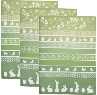 Erwin Müller Geschirrtuch Geschirrtuch 3er-Pack, Baumwolle Motiv