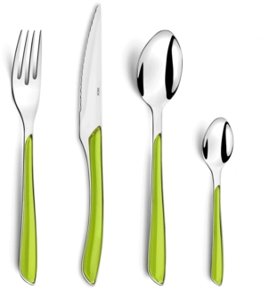 Amefa ECLAT Besteckset 24-teilig anisgrün hochglanzpoliert