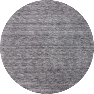 Morgenland Gabbeh Teppich - Softy - Uni - rund - 150 x 150 - Grau