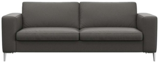 FLEXLUX 2,5-Sitzer Fiore, super Sitzkomfort durch Kaltschaum im Sitz, breite Armlehnen, Füße Alu