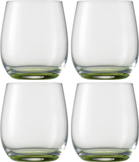 Eisch Becher 4er Set Jessica grün, Trinkbecher, Gläser, Kristallglas, Grün, 360 ml, 46210715