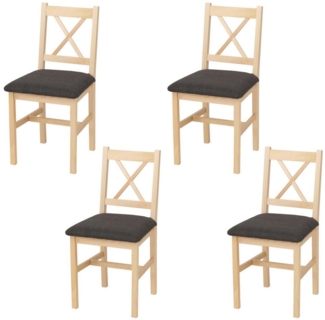 MCW Esszimmerstuhl MCW-F77-S4 (Set, 4 St), Stabile Konstruktion, Massives Holz