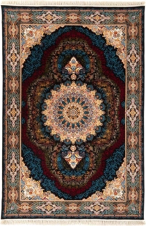 Morgenland Orientteppich - Ahmir - rechteckig - 225x150 - Dunkelblau