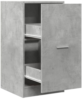 vidaXL Apothekerschrank Betongrau 40x41x77,5 cm Holzwerkstoff 855190