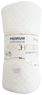 Günstige Jacquard Wohndecke » Kuscheldecke 150x200cm » Couchdecke leichter Flanell » Tagesdecke - Weiß
