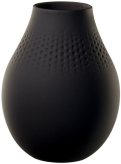 Villeroy & Boch Manufacture Collier Vase Perle 20 cm noir - DS