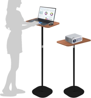 Stehpult Schreibtisch höhenverstellbar 46-120 cm Adjustable Schwarz Laptoptisch